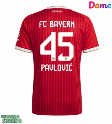 Bayern Munich Aleksandar Pavlovic #45 Replika Hjemmebanetrøje Dame 2026-27 Kortærmet